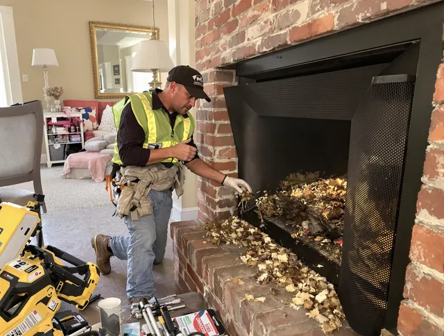 Safe screening installation by Jacksonville Chimney Sweep in Jacksonville, FL