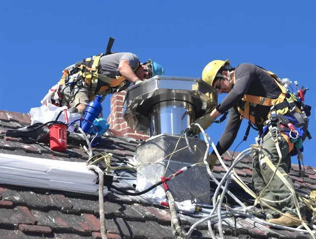 Protective chimney cap installed by Jacksonville Chimney Sweep in Jacksonville, FL
