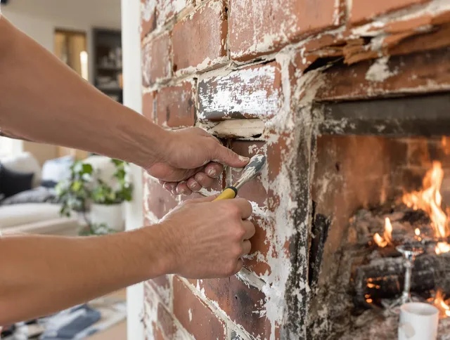 Routine fireplace repair by Jacksonville Chimney Sweep in Jacksonville, FL