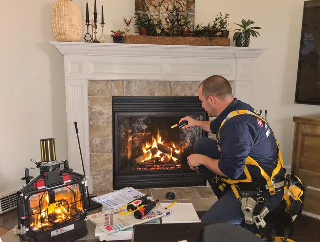 Safety-focused fireplace inspection by Jacksonville Chimney Sweep in Jacksonville, FL