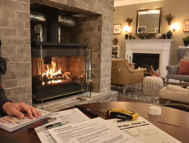 Jacksonville Chimney Sweep verifying fireplace safety measures in Jacksonville, FL